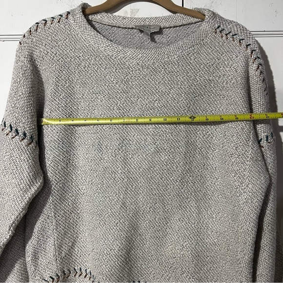 Lucky Brand Pullover Sweater Criss Cross Stitching Embroidery Western Size Small - Picture 5 of 8